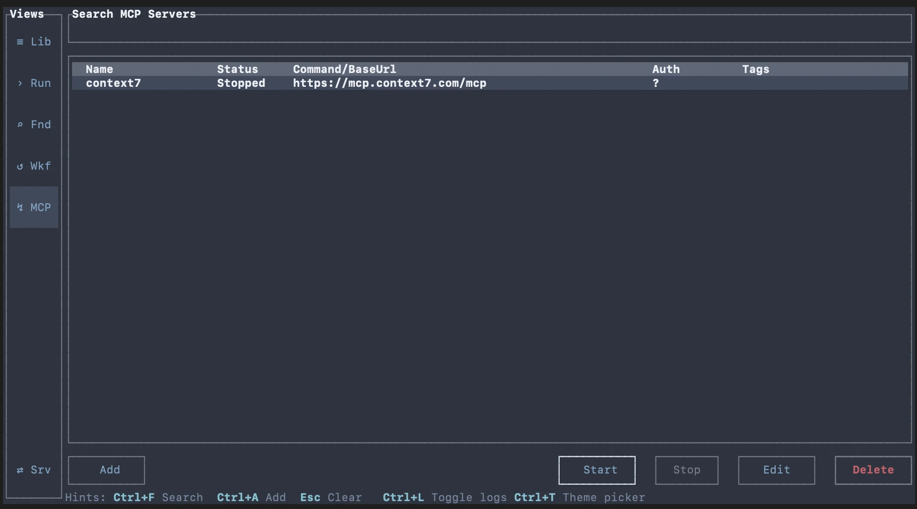 Oatty MCP plugin table view