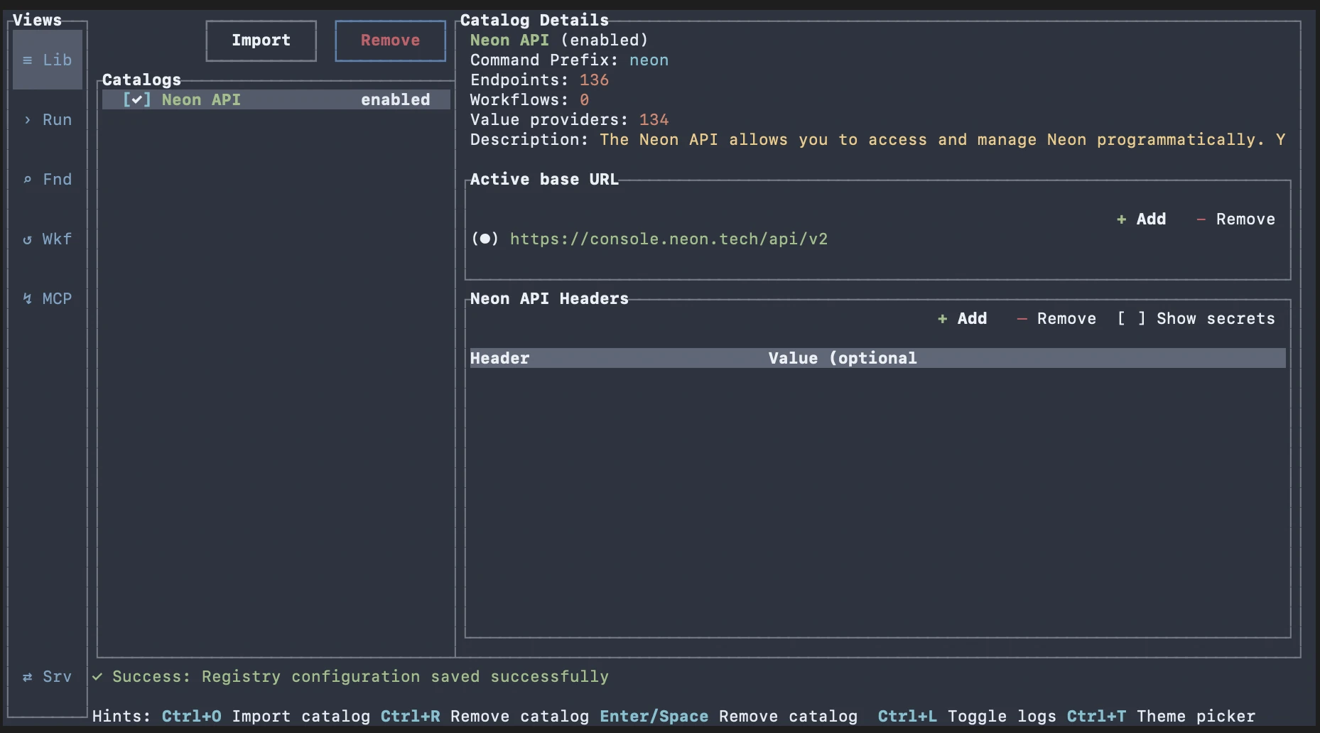 Toggle catalog enablement flow